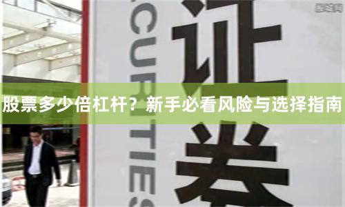 股票多少倍杠杆?新手必看风险与选择指南